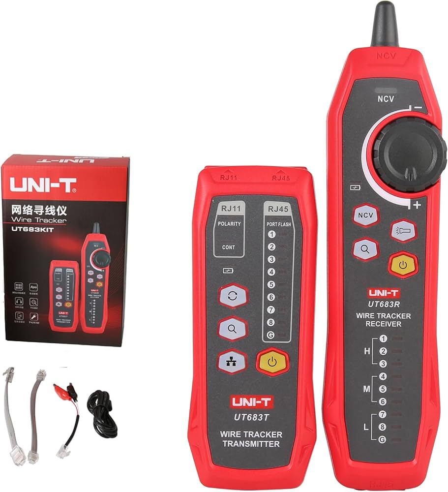 Wire tracker transmitter and receiver kit